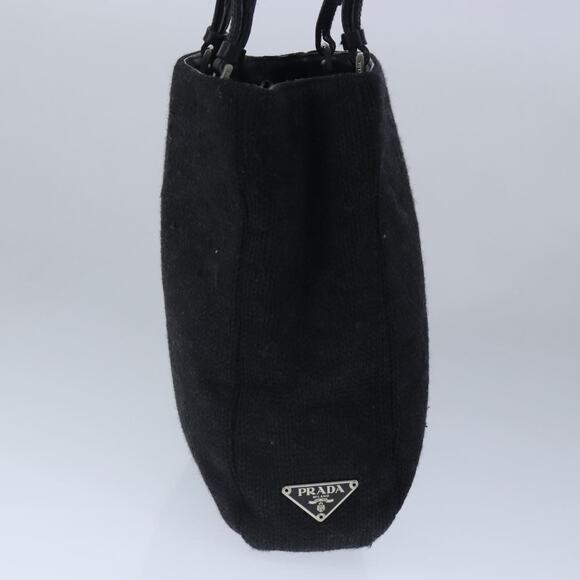 PRADA Hand Bag Wool Black - Picture 4 of 12